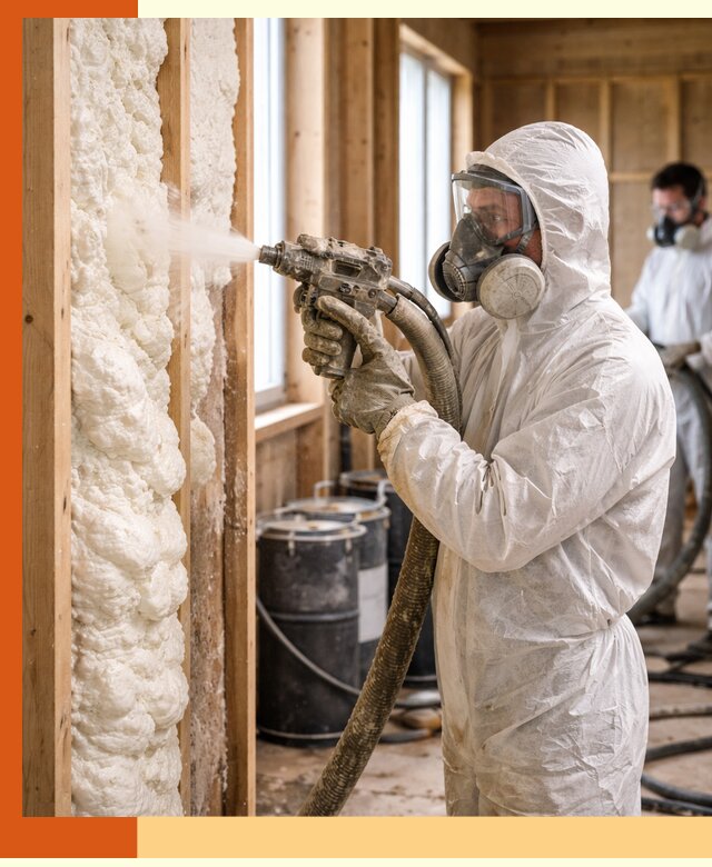 Утепление каркасного дома пенополиуретаном в Зеленокумске