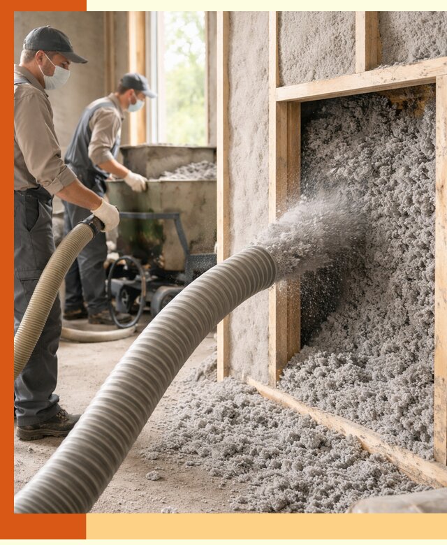 Утепление коттеджа эковатой в Зеленокумске с гарантией качества