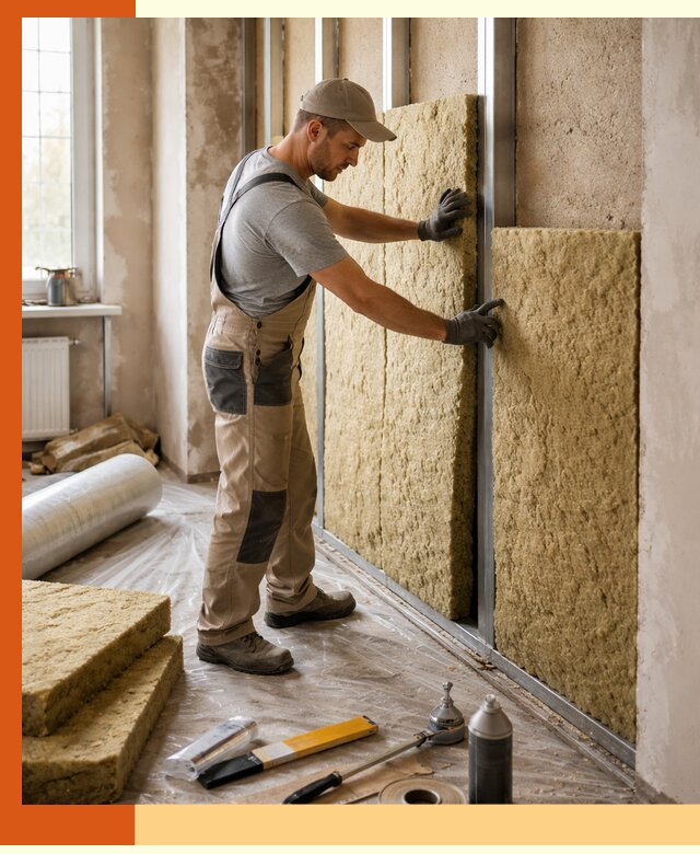 Утепление квартиры в Зеленокумске — комплексная теплоизоляция стен и полов