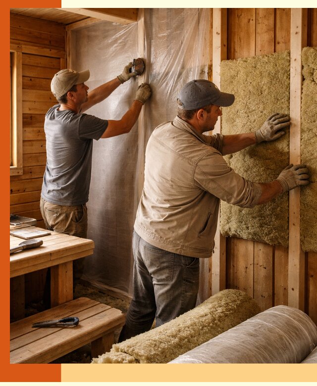 Утепление бани изнутри в Зеленокумске качественно и недорого