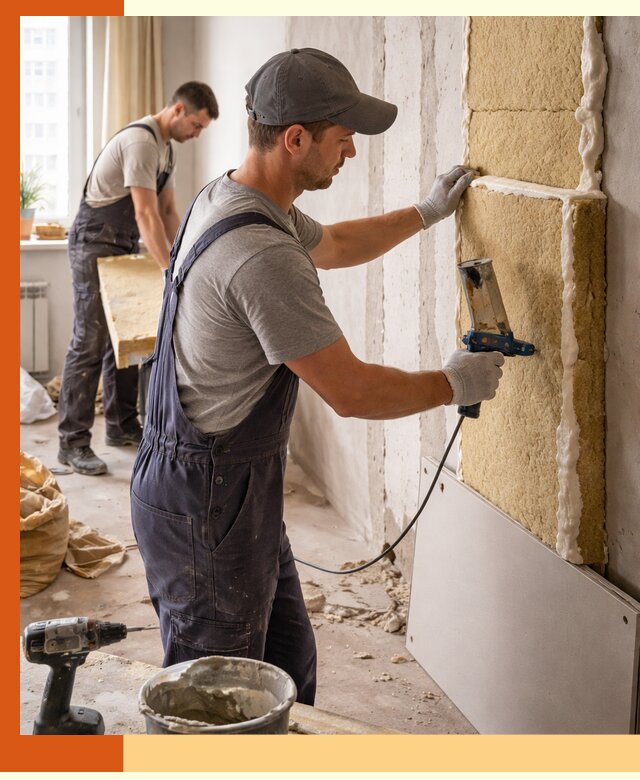 Утепление стен изнутри в Зеленокумске — качественно и эффективно