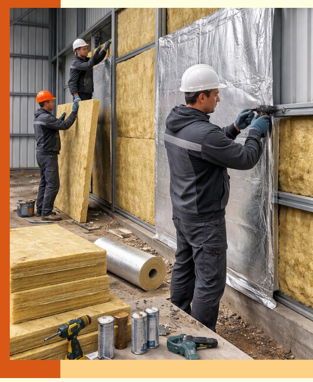 Утепление металлического ангара профессионально в Зеленокумске