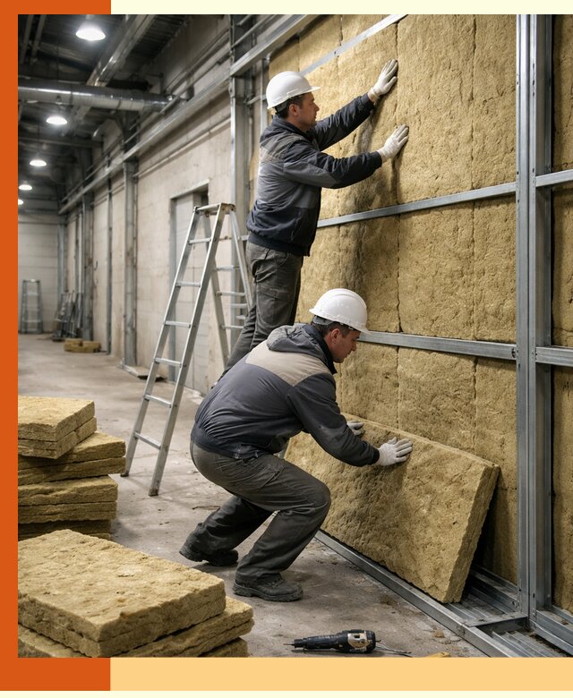 Утепление цеха под ключ в Зеленокумске с гарантией качества