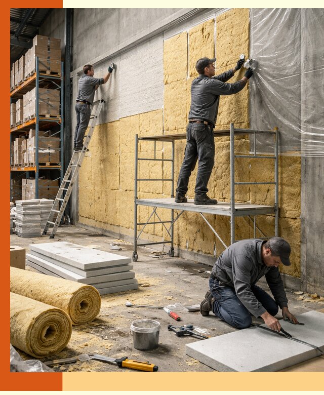 Утепление холодного склада под ключ в Зеленокумске