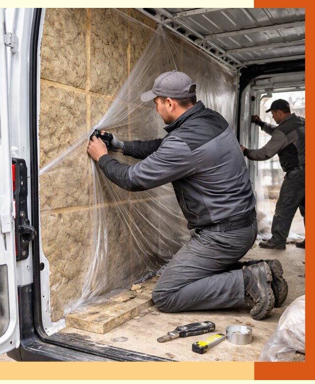 Утепление фургона в Зеленокумске от 16800 руб/м2 — утепление фургона ППУ и кузова | ТепломастерЗлм