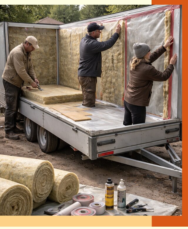 Утепление прицепа в Зеленокумске под ключ от 12728 руб. — комплекс от ТепломастерЗлм