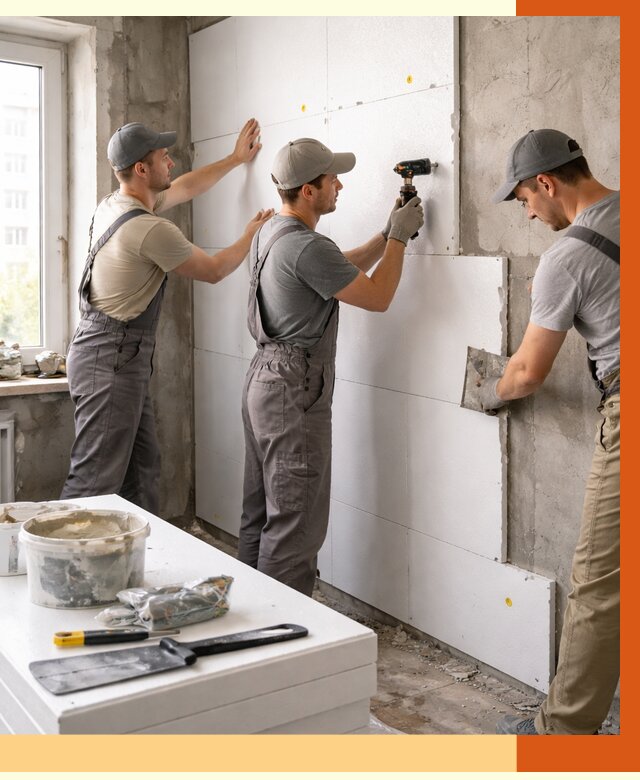 Утепление пенопластом домов и стен в Зеленокумске от 1884 руб. — ТепломастерЗлм