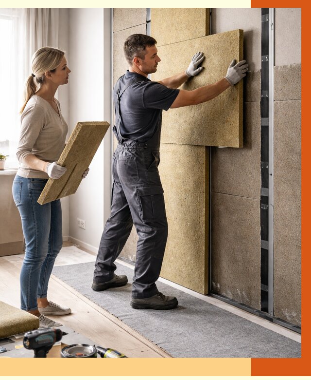 Профессиональная шумоизоляция квартиры в Зеленокумске от 7637 руб. за м2 | ТепломастерЗлм