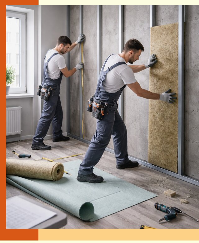 Шумоизоляция квартиры под ключ в Зеленокумске — профессионально и гарантированно