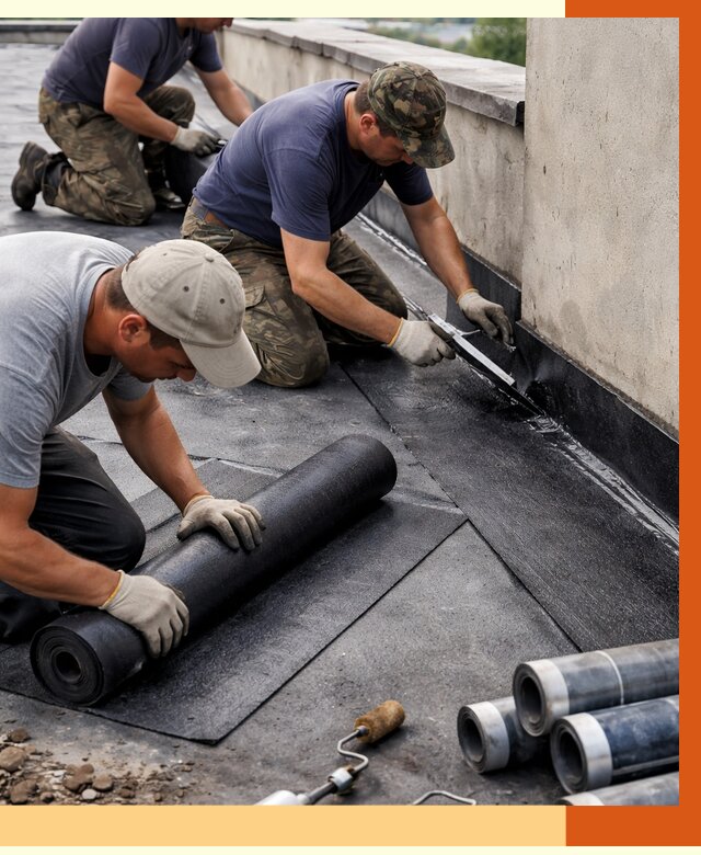 Гидроизоляция кровли в Зеленокумске от 4582 руб. — профессиональная гидроизоляция крыши | ТепломастерЗлм