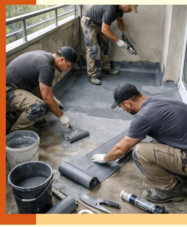 Гидроизоляция балкона в Зеленокумске: надежная защита от протечек