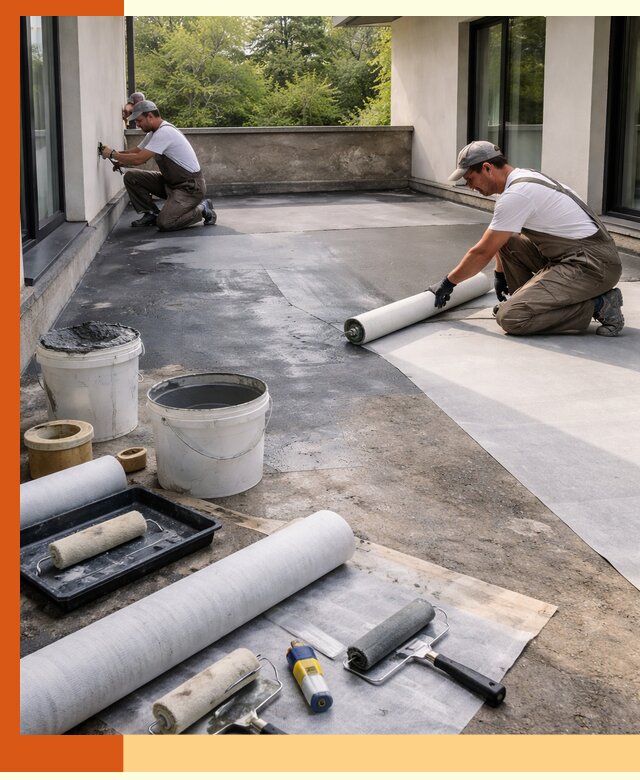 Гидроизоляция террасы в Зеленокумске — надежная защита от влаги и протечек